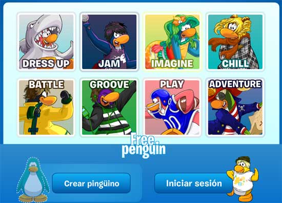 registro para jugar free penguin