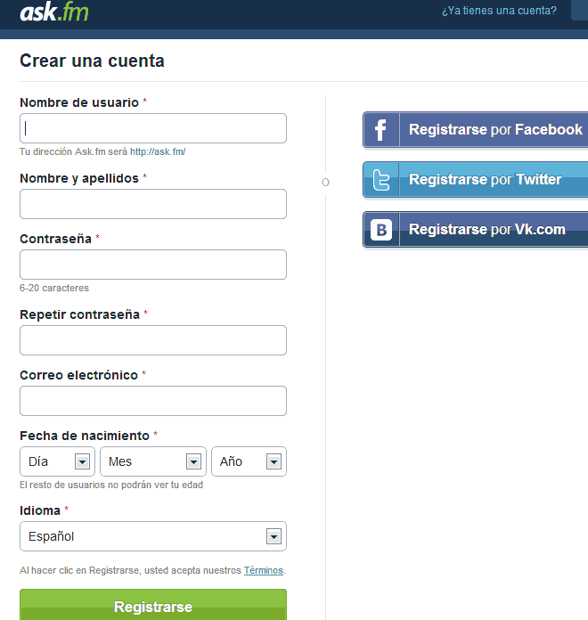 registro en ask.fm